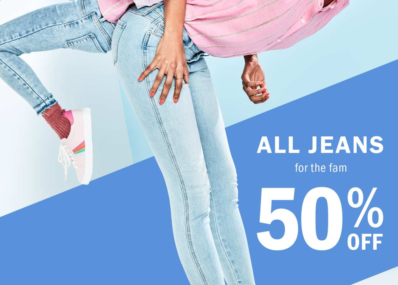 Old Navy Jeans 50% Off