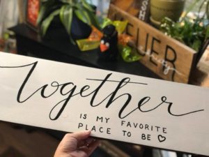 Together Wood Sign
