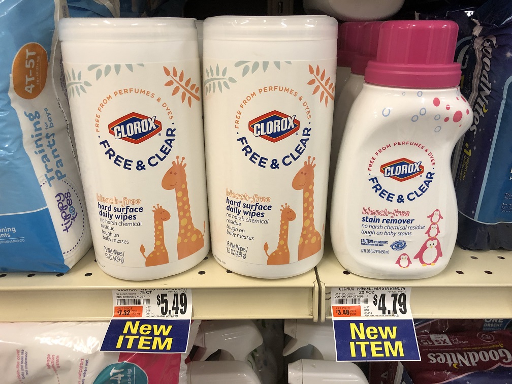 Clorox Free And Clear Wipes And Stain Remover