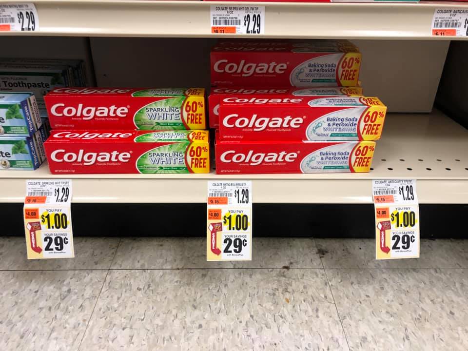 Colgate Toothpaste $1 00 At Tops