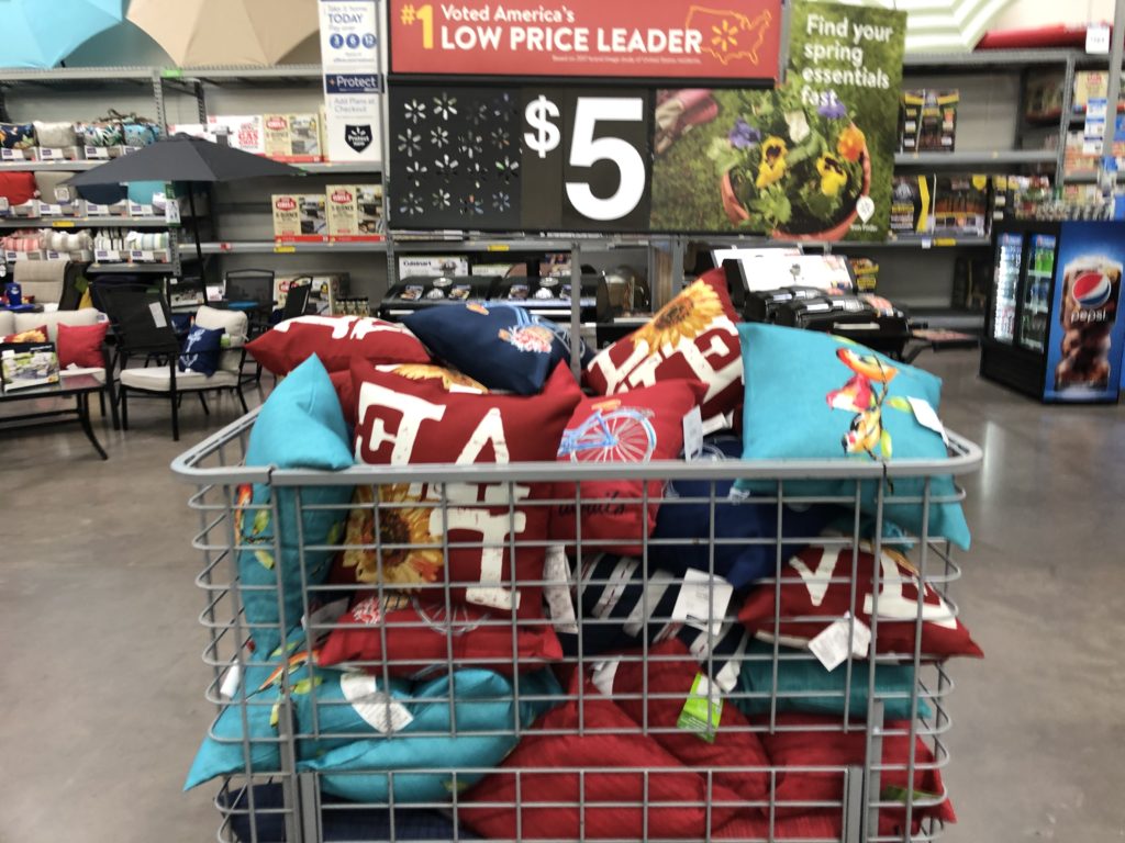 $5 Walmart Outdoor Pillows
