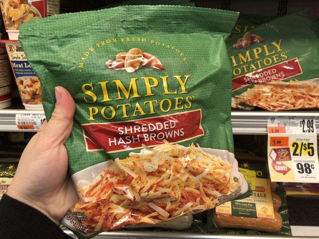 simply potatoes at tops