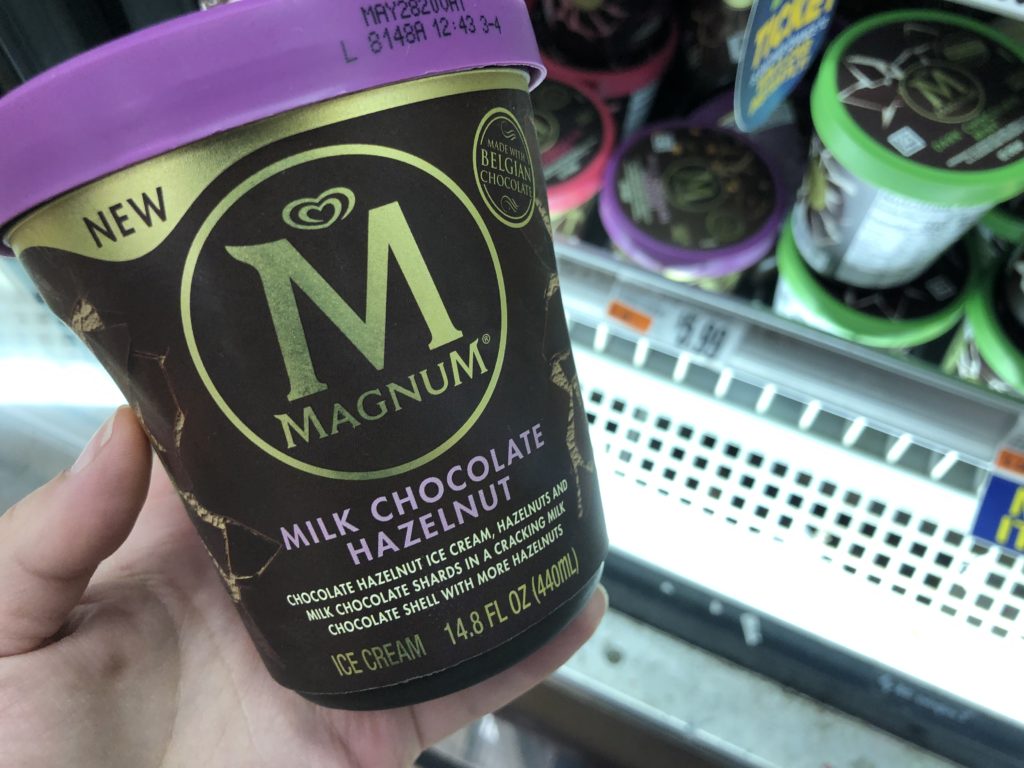 magnum ice cream at tops markets