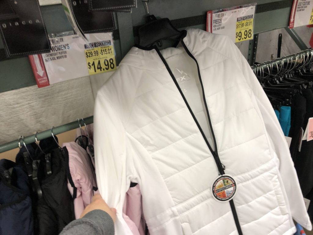 women's coat marked down at BJ's Wholesale Club