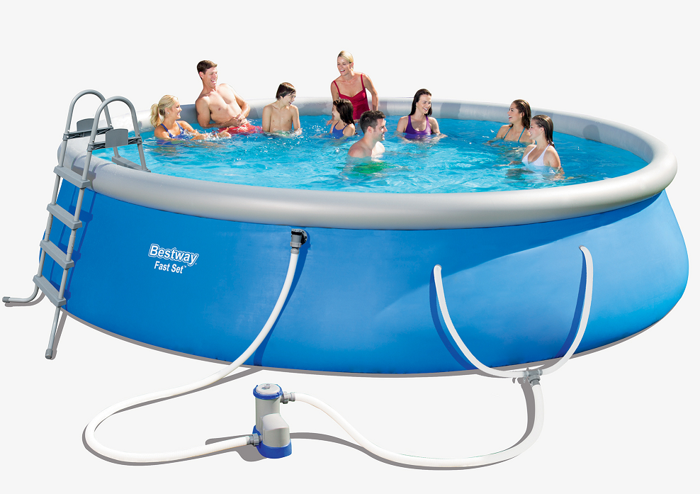 Bestway Fast Set 18 X 48 Swimming Pool Set With Pump, Ladder And Cover
