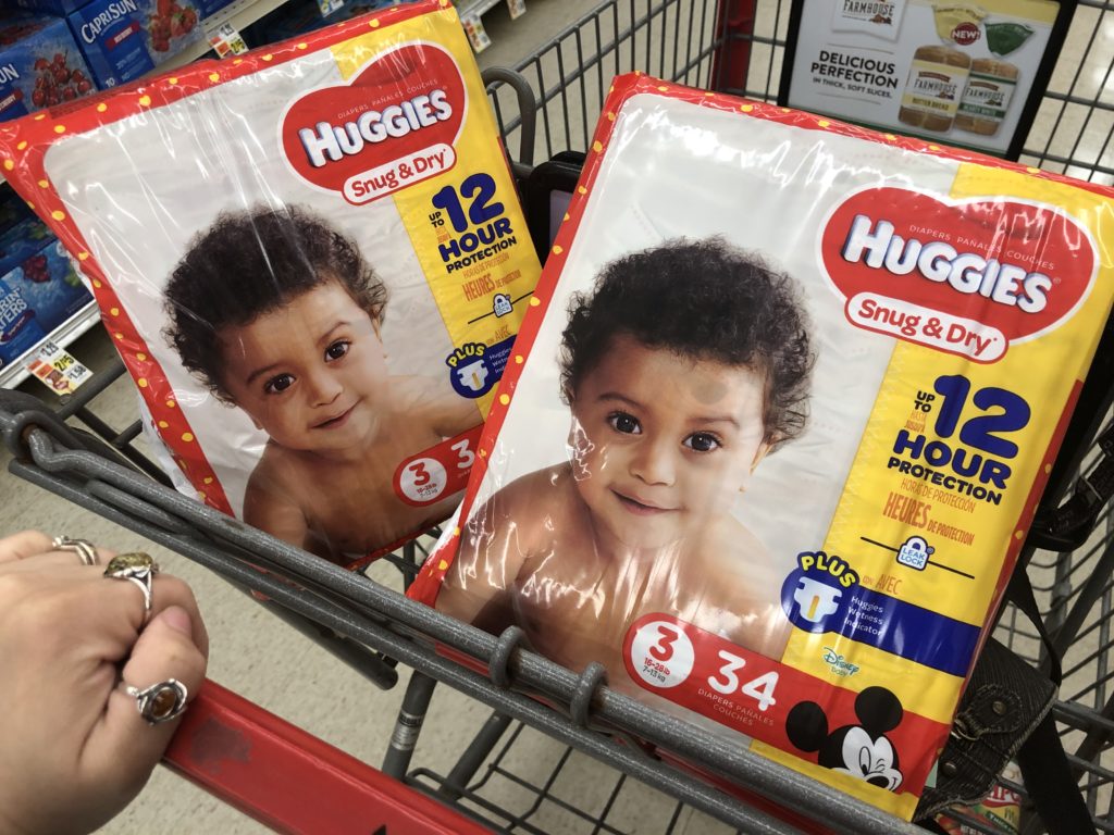 huggies diapers cart