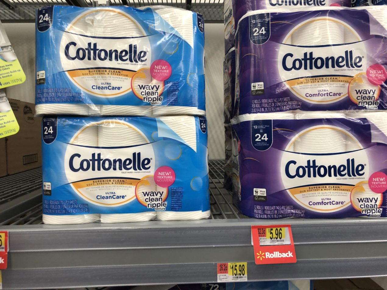Cottonelle at Walmart