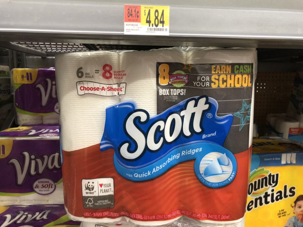 Scott Paper Towels at Walmart