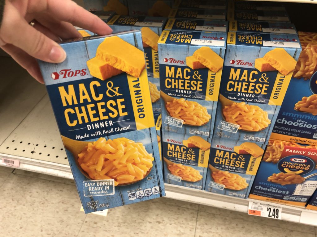 tops brand mac and cheese