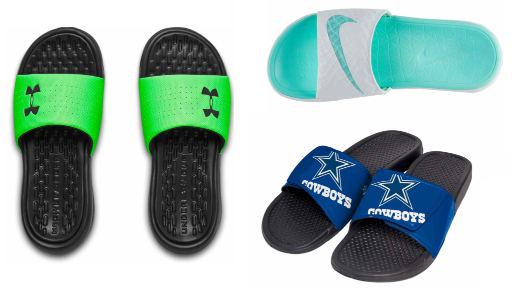 Nike, Under Armour And Adidas Slides Sale