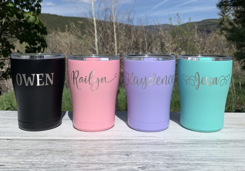 Personalized Engraved 12oz Rollie Tumbler