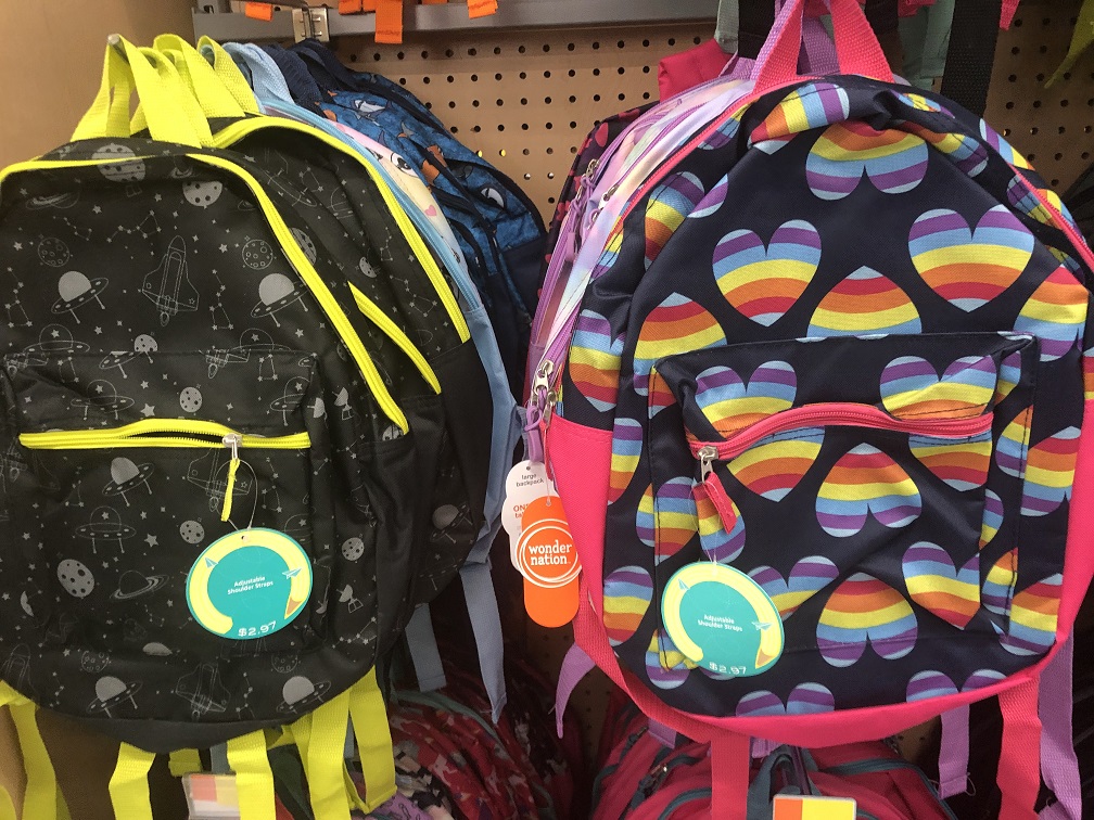 Walmart Wonder Nations Backpacks $2 97
