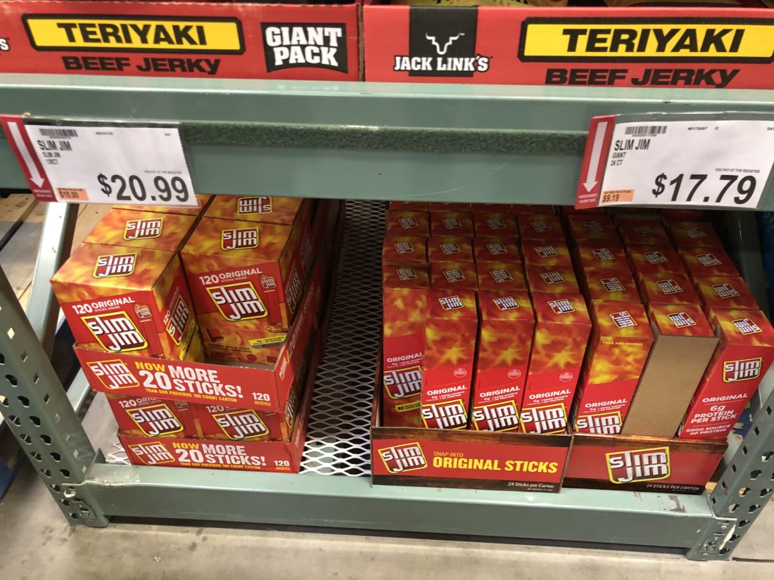 Slim Jims at BJ's Wholesale Club