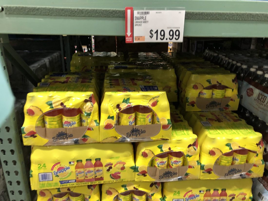 Snapple Drinks, 24 pk at BJ's