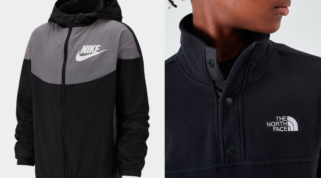 Boys Nike And North Face Sale
