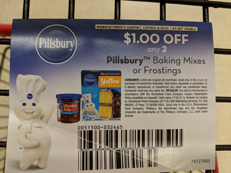 Pillsbury Coupon Tear Pad