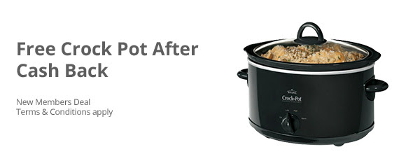 Free Crock Pot from Topcashback