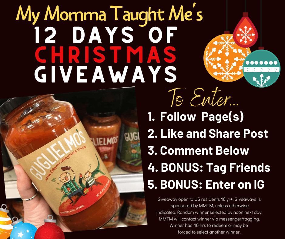 My Momma Taught Me's 12 Days Of Christmas Giveaways 2019 Day 7