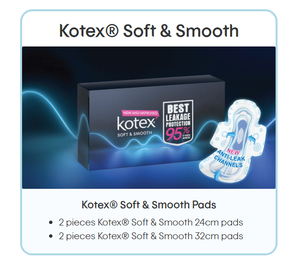 Kotex Soft And Smooth Sample
