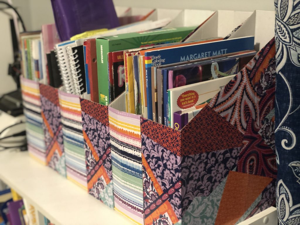 folder holders great for homeschooling