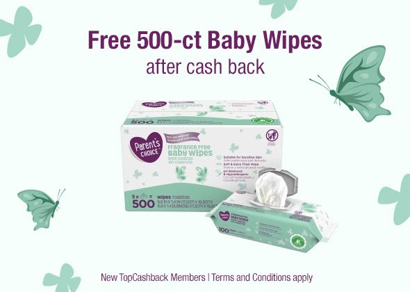Free 500 Count Baby Wipes