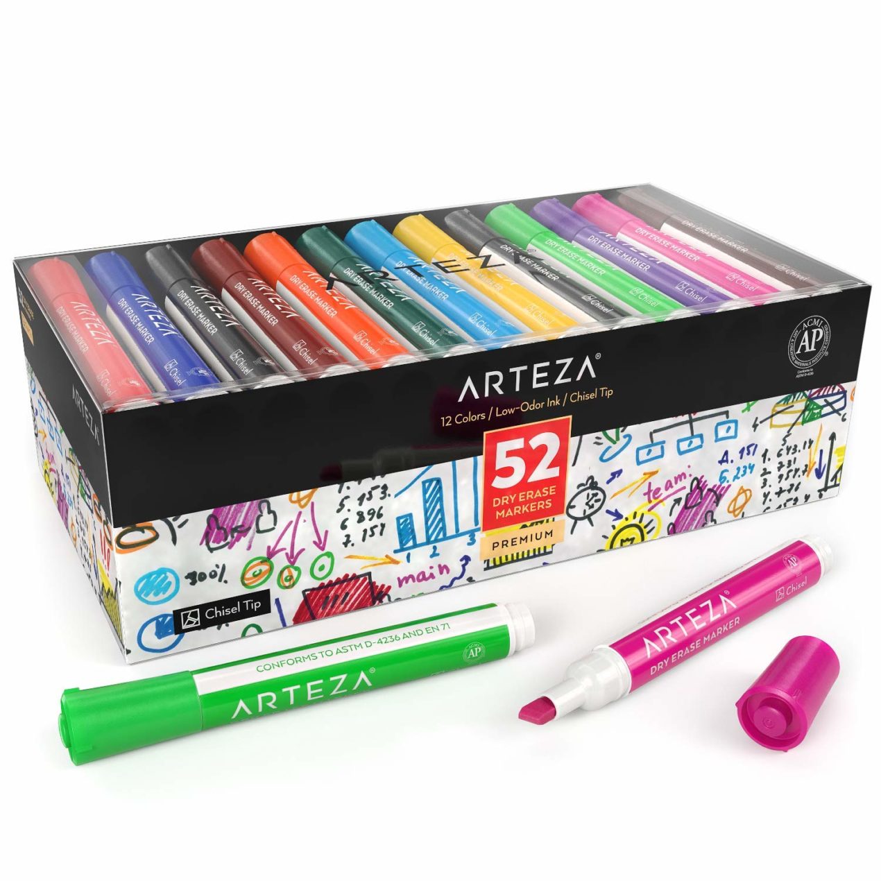 Pack Of 52 Dry Erase Markers