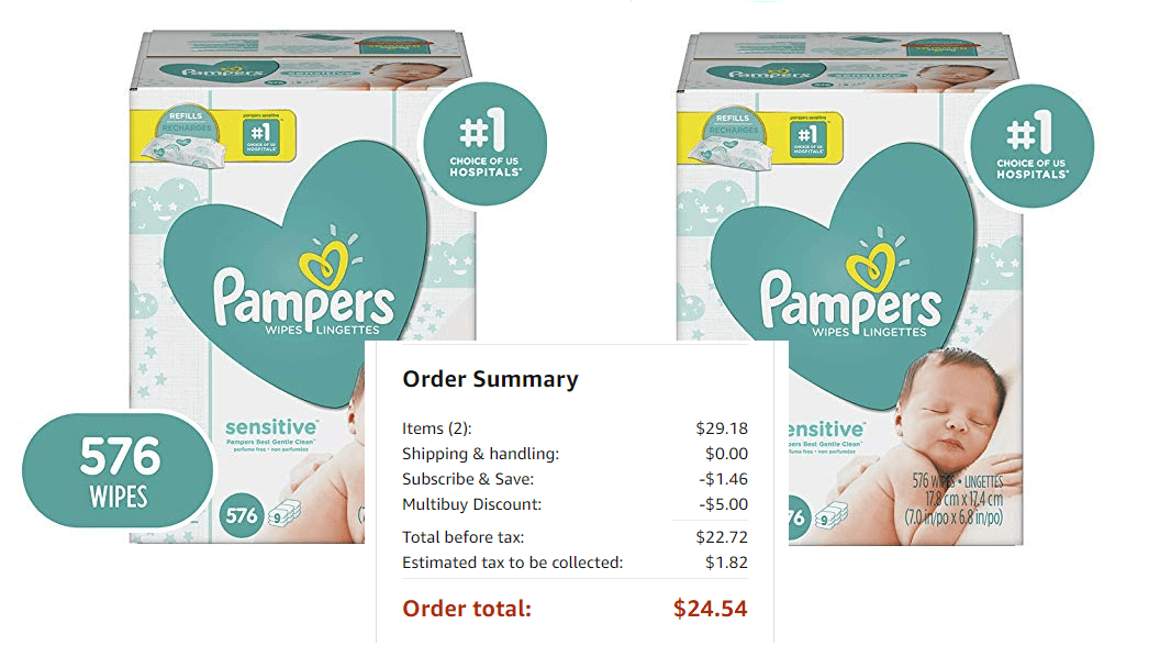 pampers wipes deals