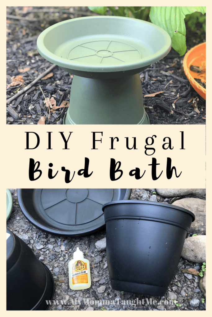 DIY Frugal Bird Bath