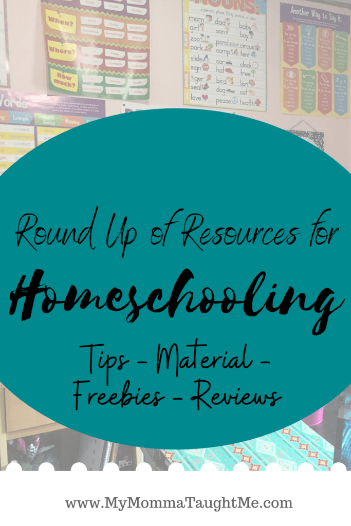 Big Round Up List Of Resources For Homeschooling