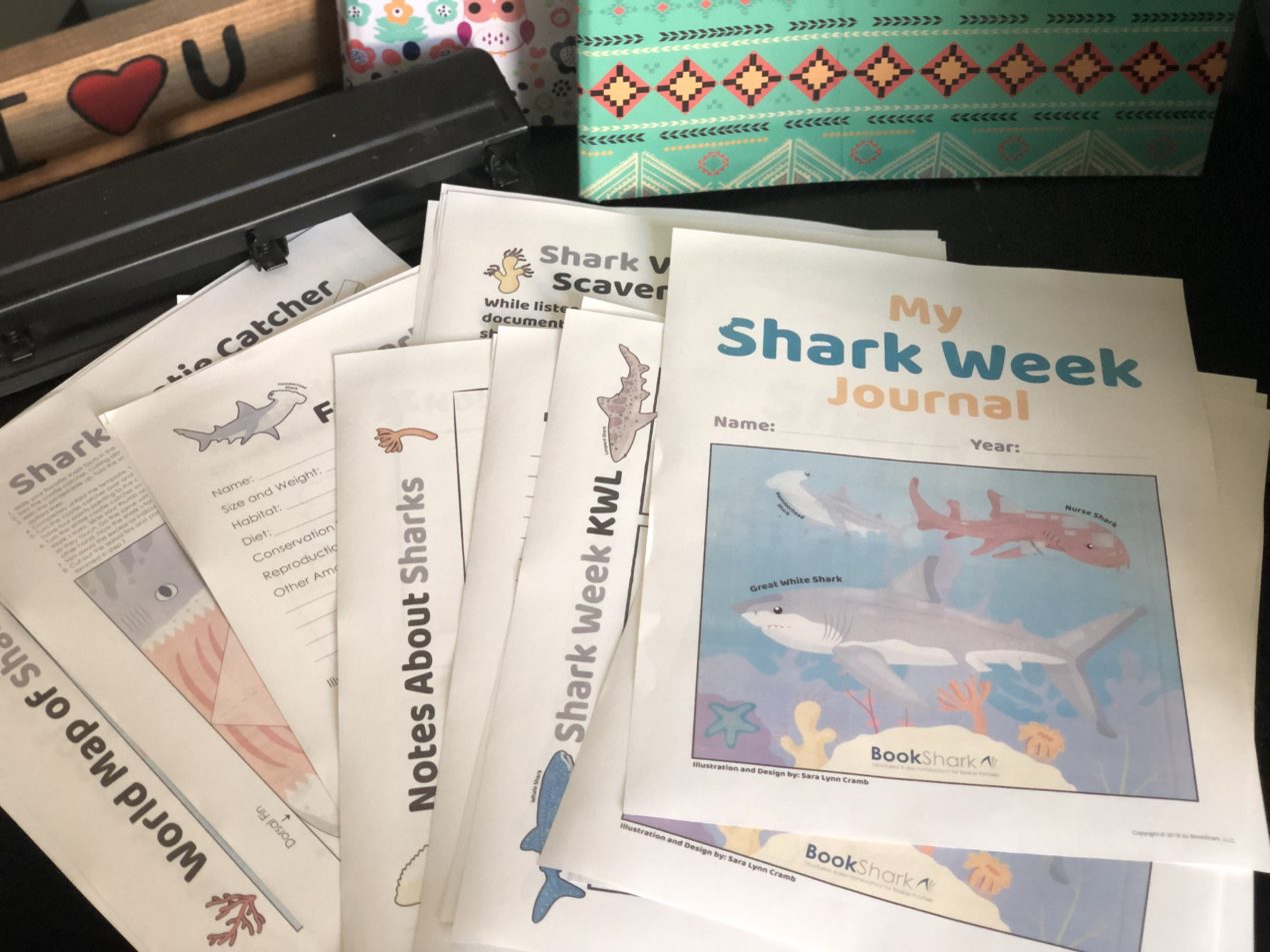 Print a FREE 27 Page Printable Shark Week Journal - My Momma Taught Me