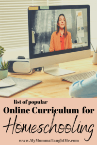 List Of Popular Online Curriculum For Homeschooling