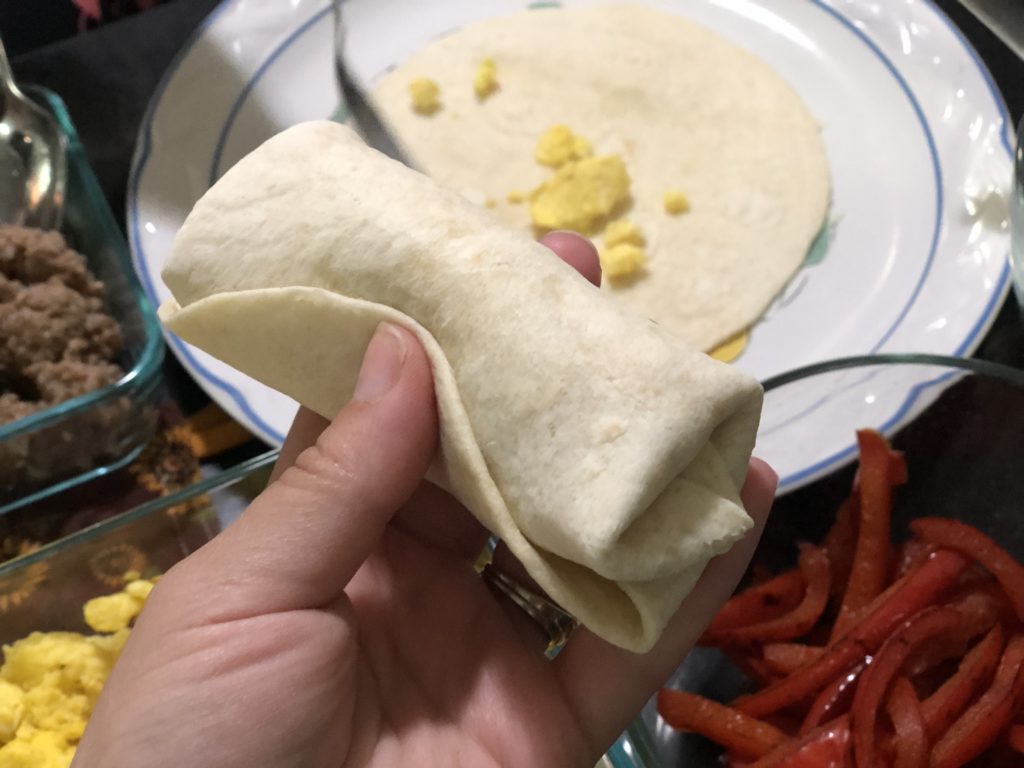 simple and frugal breakfast burritos 