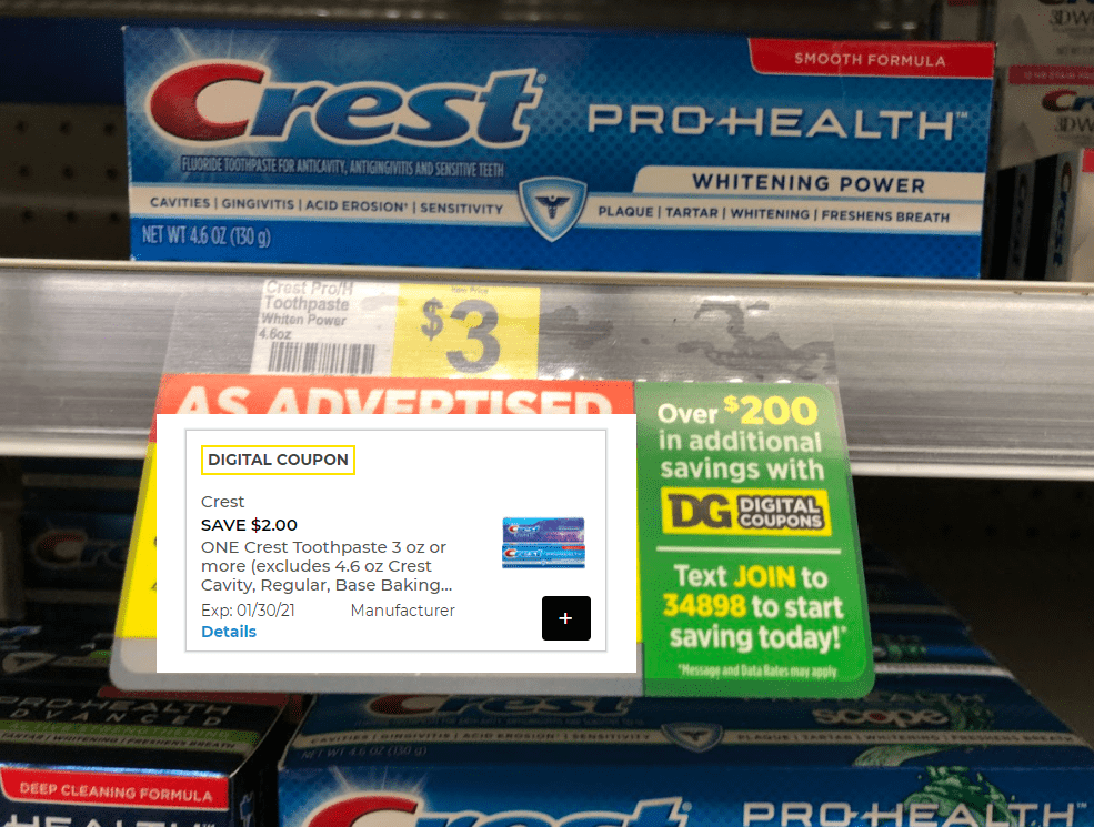 Crest Pro Health Coupon Dollar General