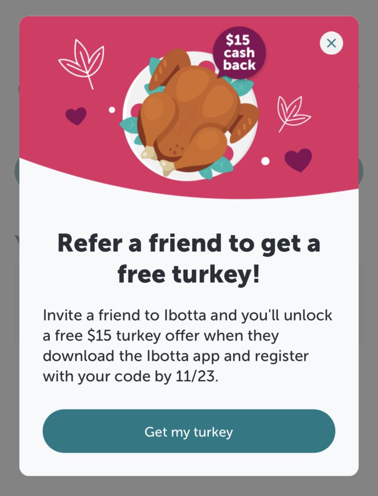refer a friend for free turkey offer
