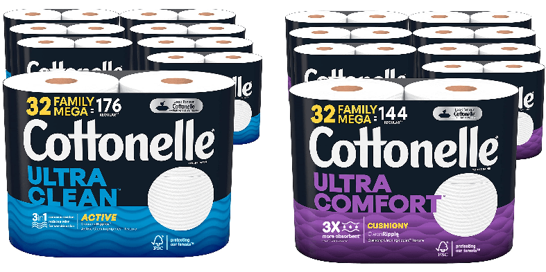 Cottonelle Ultra Comfort Toilet Paper 32 Pk Deal