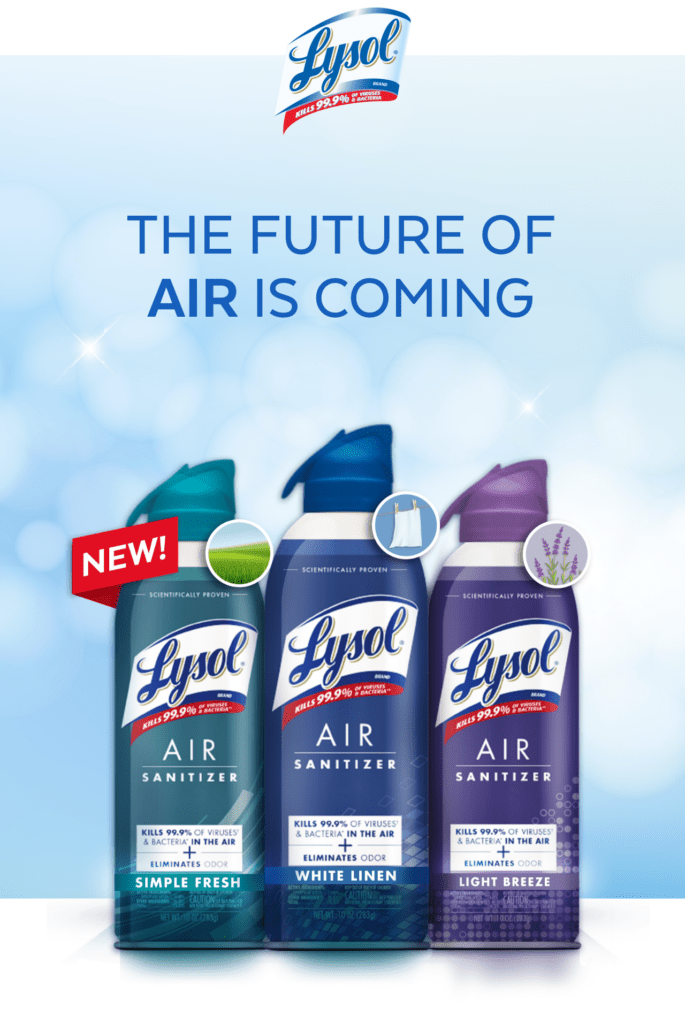 FREE Full Sized Lysol Air Sanitizer