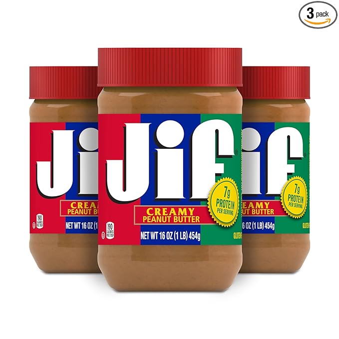 Jif Creamy Peanut Butter, 16 Ounces (Pack Of 3)