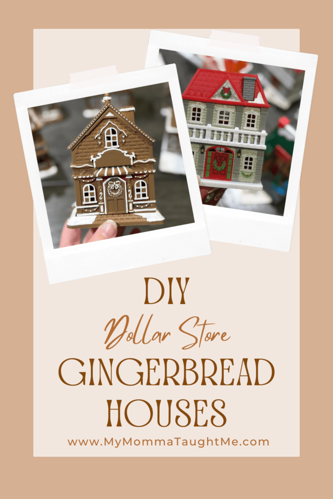 DIY Dollar Store Gingerbread Houses