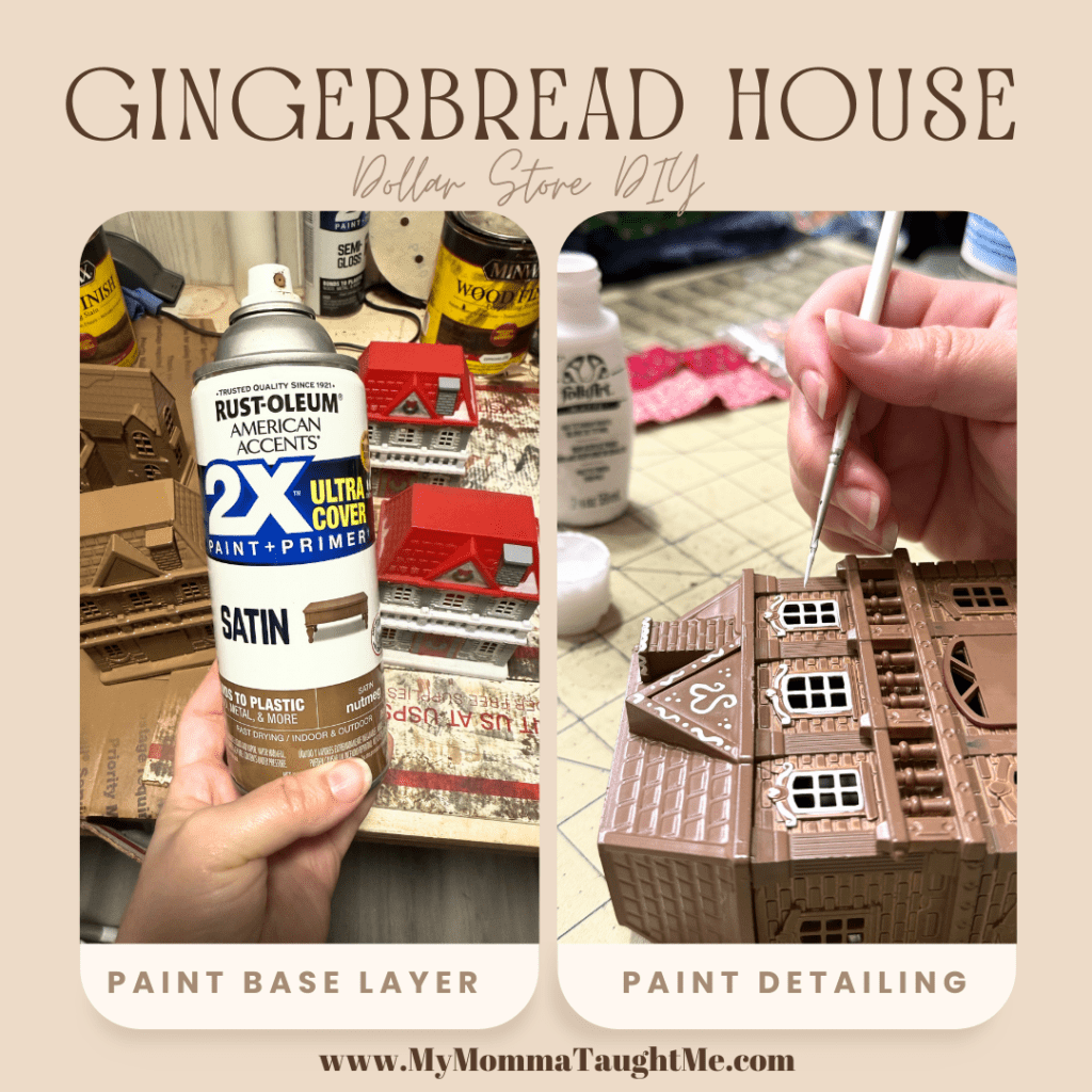 Gingerbread House Dollar Store DIY